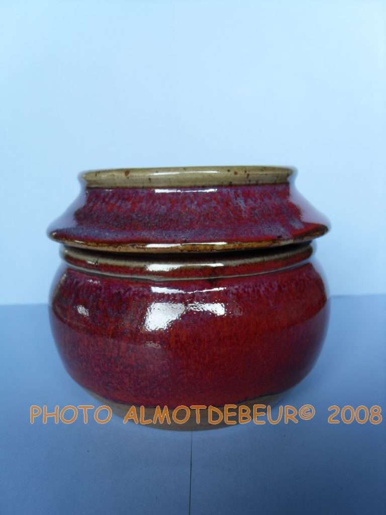 Cache-pot En Grès émaillé Vintage Claude Dangon - Salins-les-Bains (Jura) - Parfait état